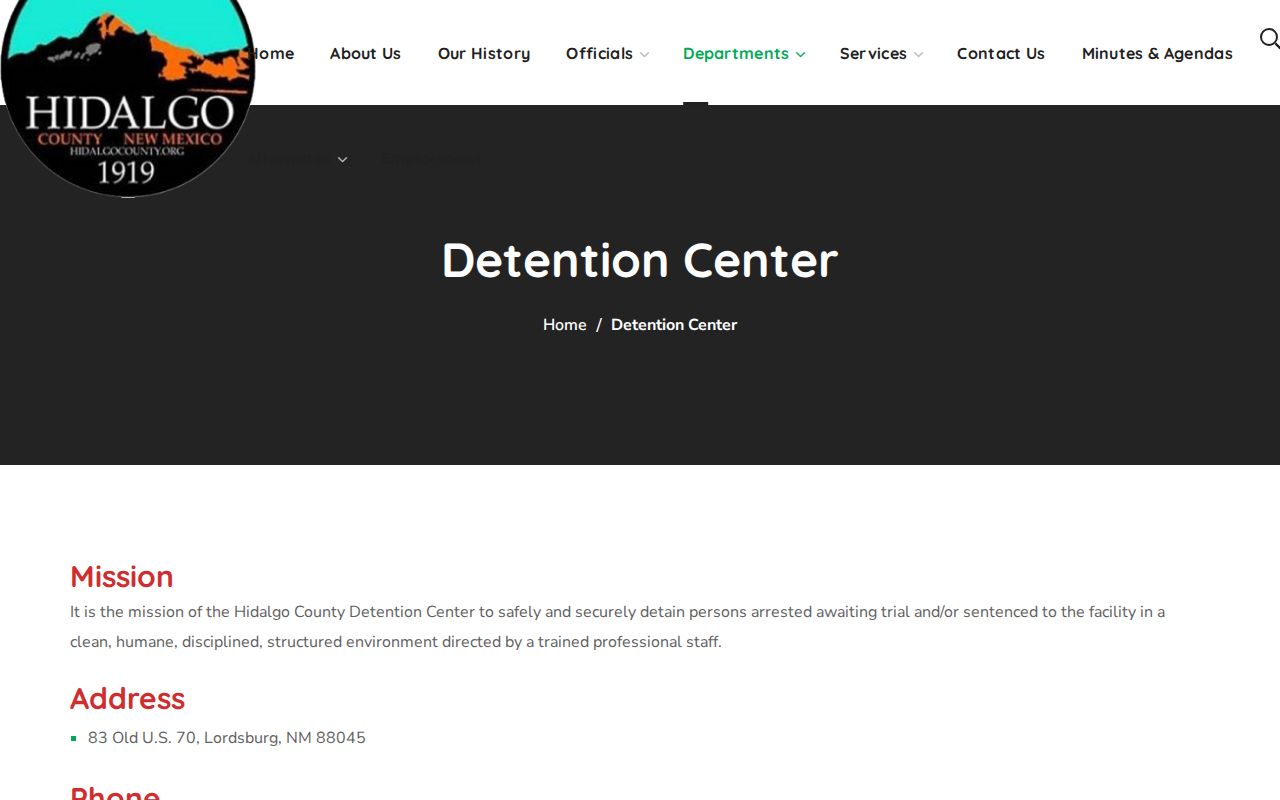 Hidalgo County Detention Center release contact source